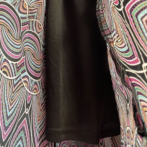 San Souci Dress Ladies Flowy Maxi Dress Size S purple and teal unique design - Picture 8 of 12